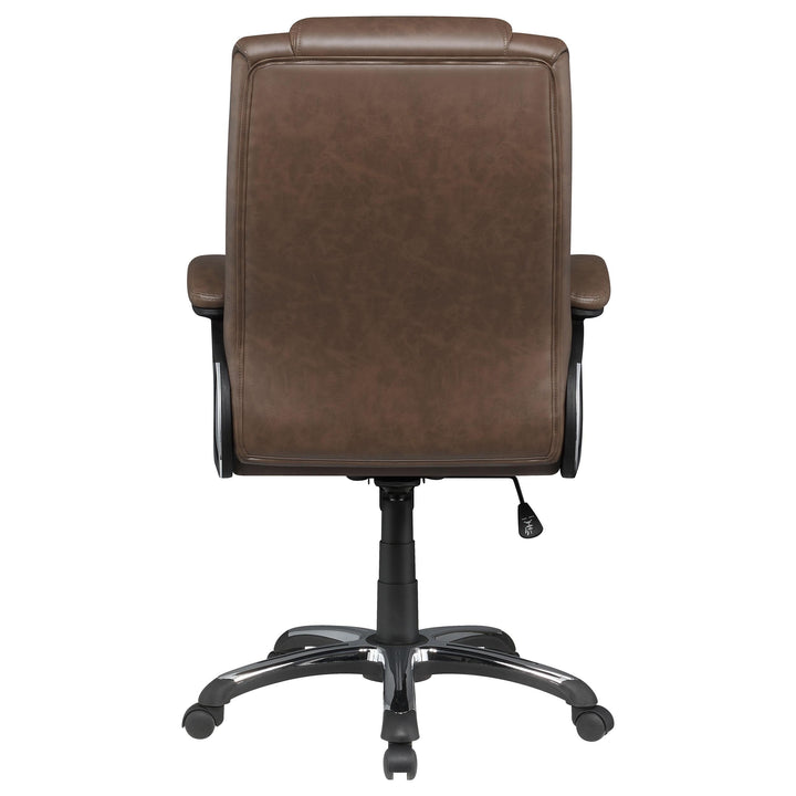 Coaster Furniture 881184 Nerris Upholstered Adjustable Home Office Desk Chair Brown