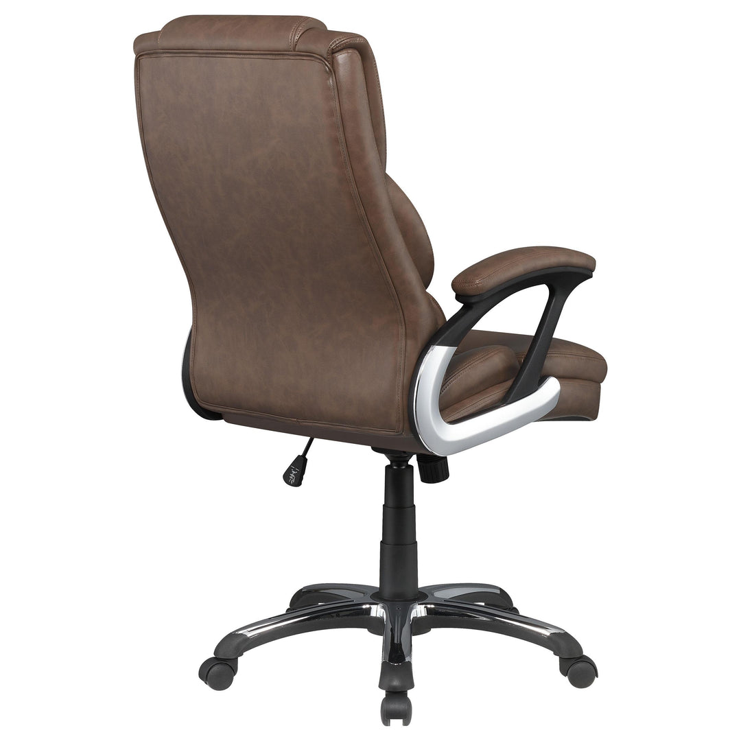 Coaster Furniture 881184 Nerris Upholstered Adjustable Home Office Desk Chair Brown
