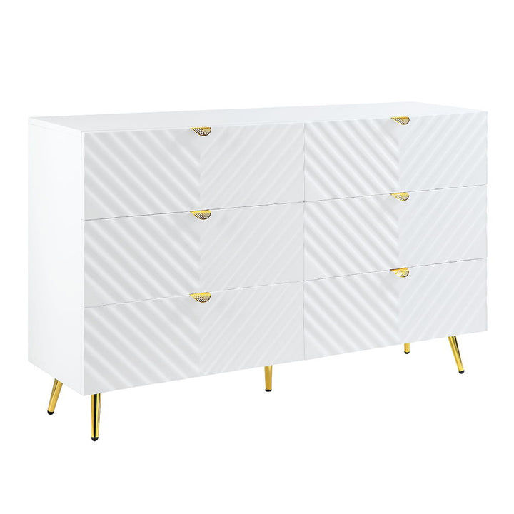 Gaines - Dresser - White High Gloss
