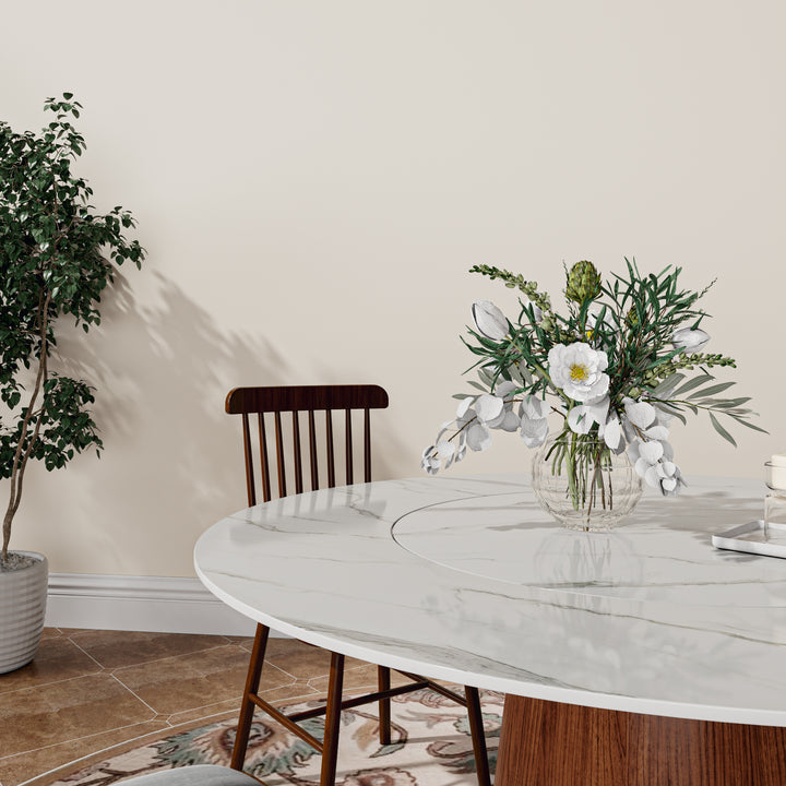white-grey-modern-round-kitchen-table-lazy-susan