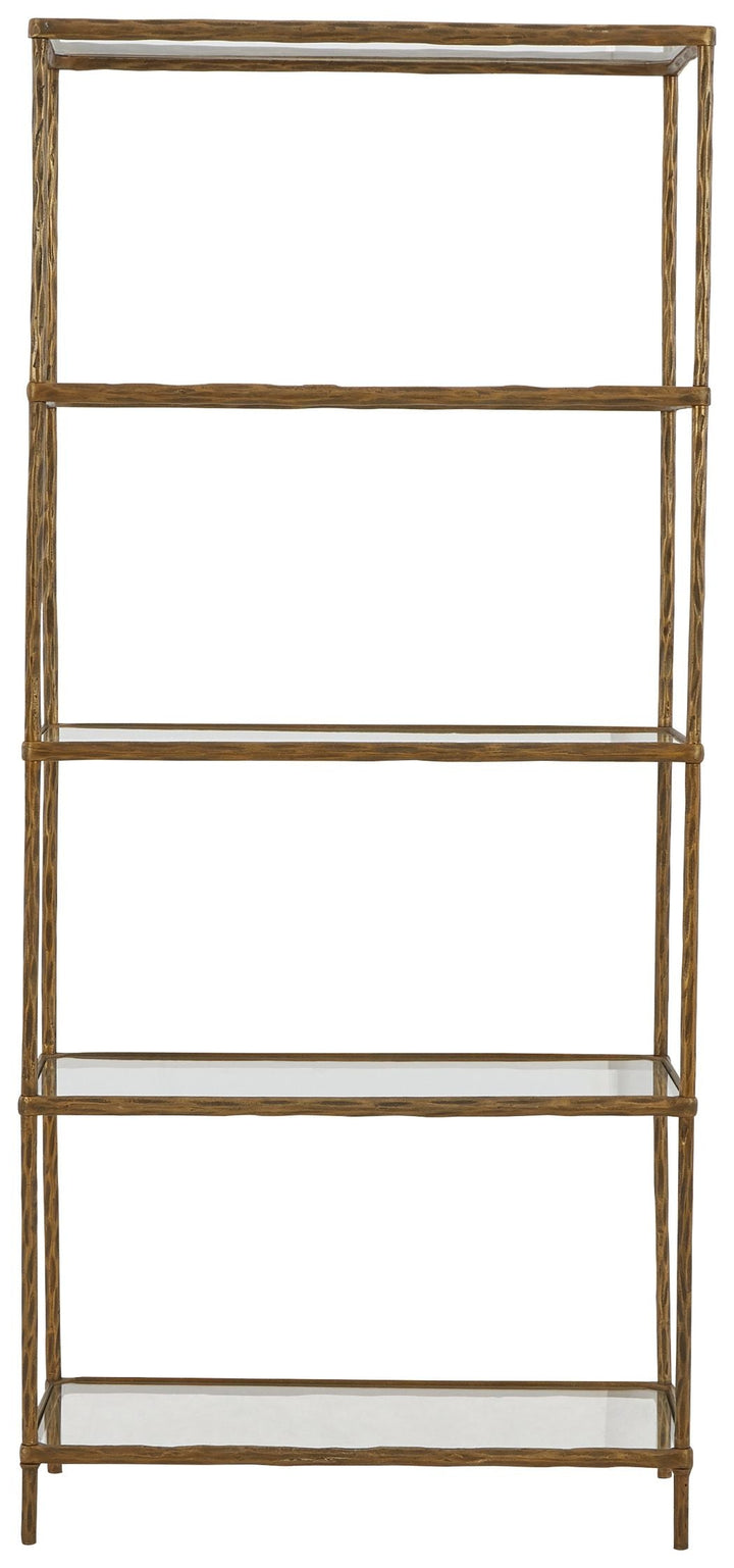 Ryandale - Bookcase - Antique Brass Finish