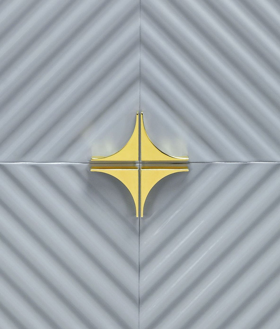 Gaines - High Gloss Accent Cabinet - Gray