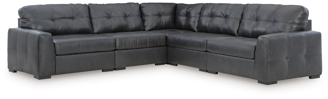 Brindley Pier - 5-Piece Sectional - Fog by Ashley Furniture product image