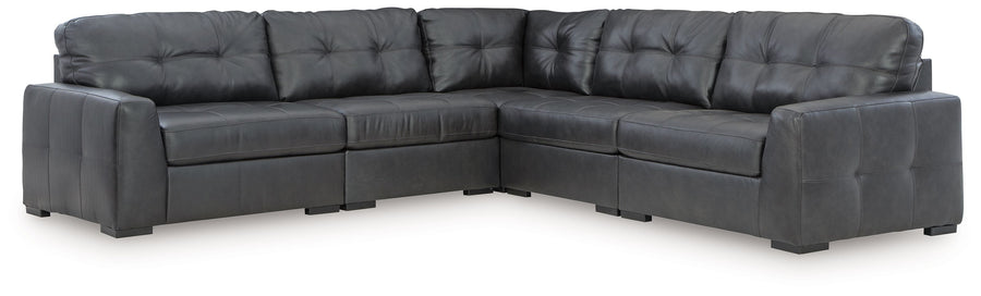 Brindley Pier - 5-Piece Sectional - Fog by Ashley Furniture product image