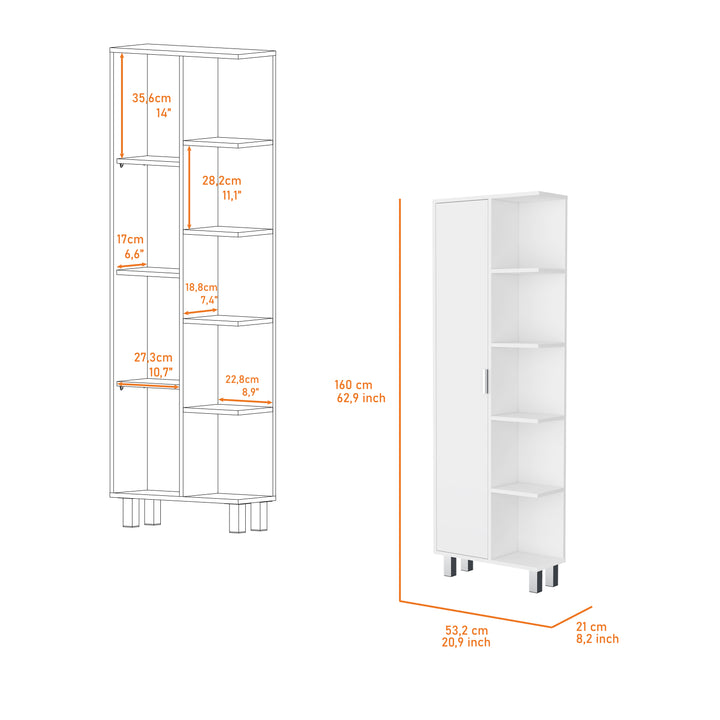 randall-linen-cabinet-with-1-door-and-9-shelves-white