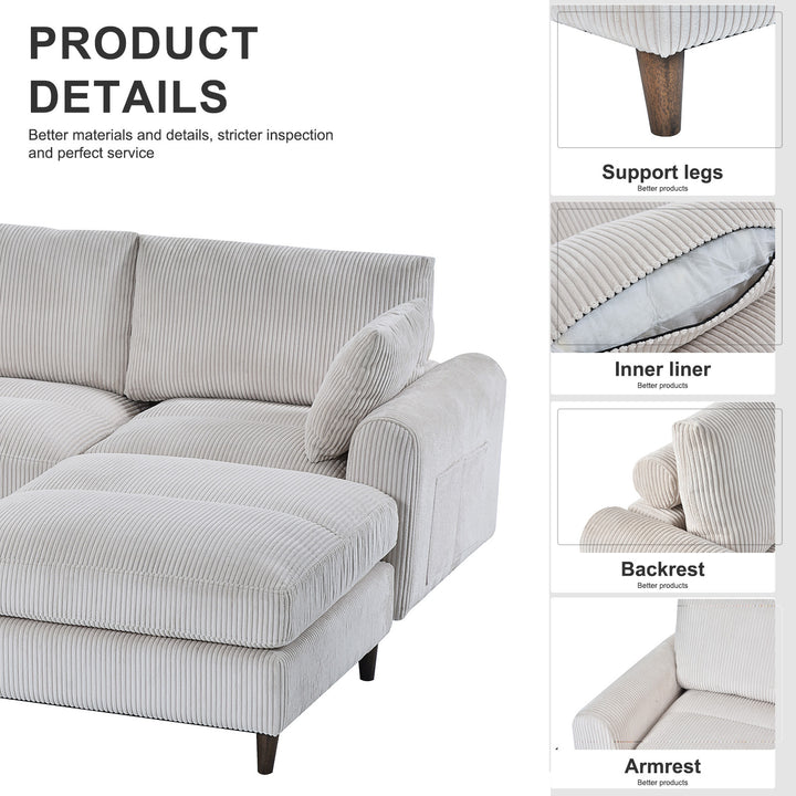 modern-corduroy-convertible-sectional-sofa-with-pillow-w2121s00007