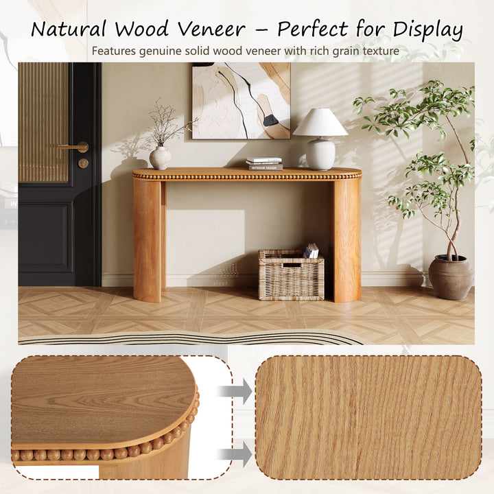 mirod-vintage-console-table-with-beaded-trim-natural-wood-veneer-finish