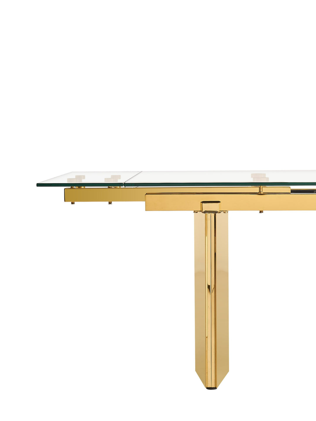 Nassim - Glam Glass Extendable Dining Table