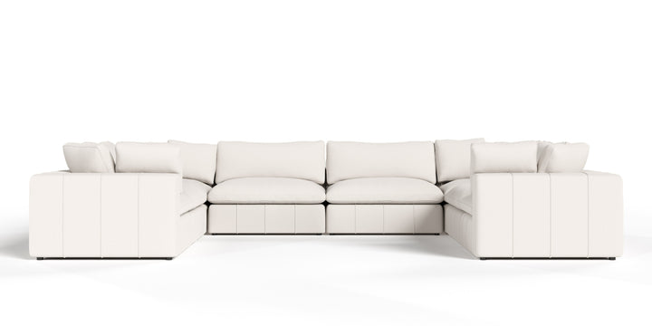 Vicki - Modern Off-White Fabric Modular Sectional