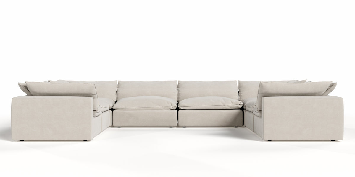 Garman - Modern Light Grey Modular Sectional Sofa-8-Piece Sectional
