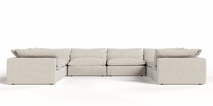 Garman - Modern Light Grey Modular Sectional Sofa-8-Piece Sectional