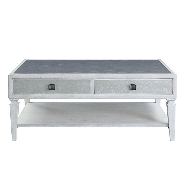 Katia - Coffee Table - Rustic Gray & Weathered White