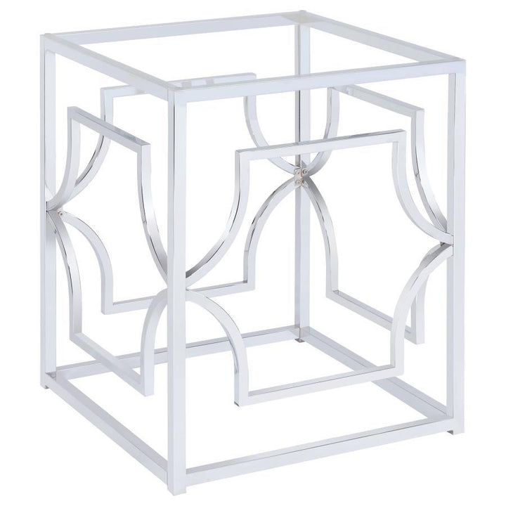 Coaster Furniture Starlight - Square Metal Dining Table Base - Chrome