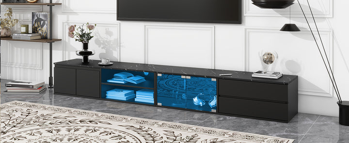 modern-app-controlled-led-faux-marble-tabletop-with-tempered-glass-doors-tv-stand-for-tvs-up-to-105-black