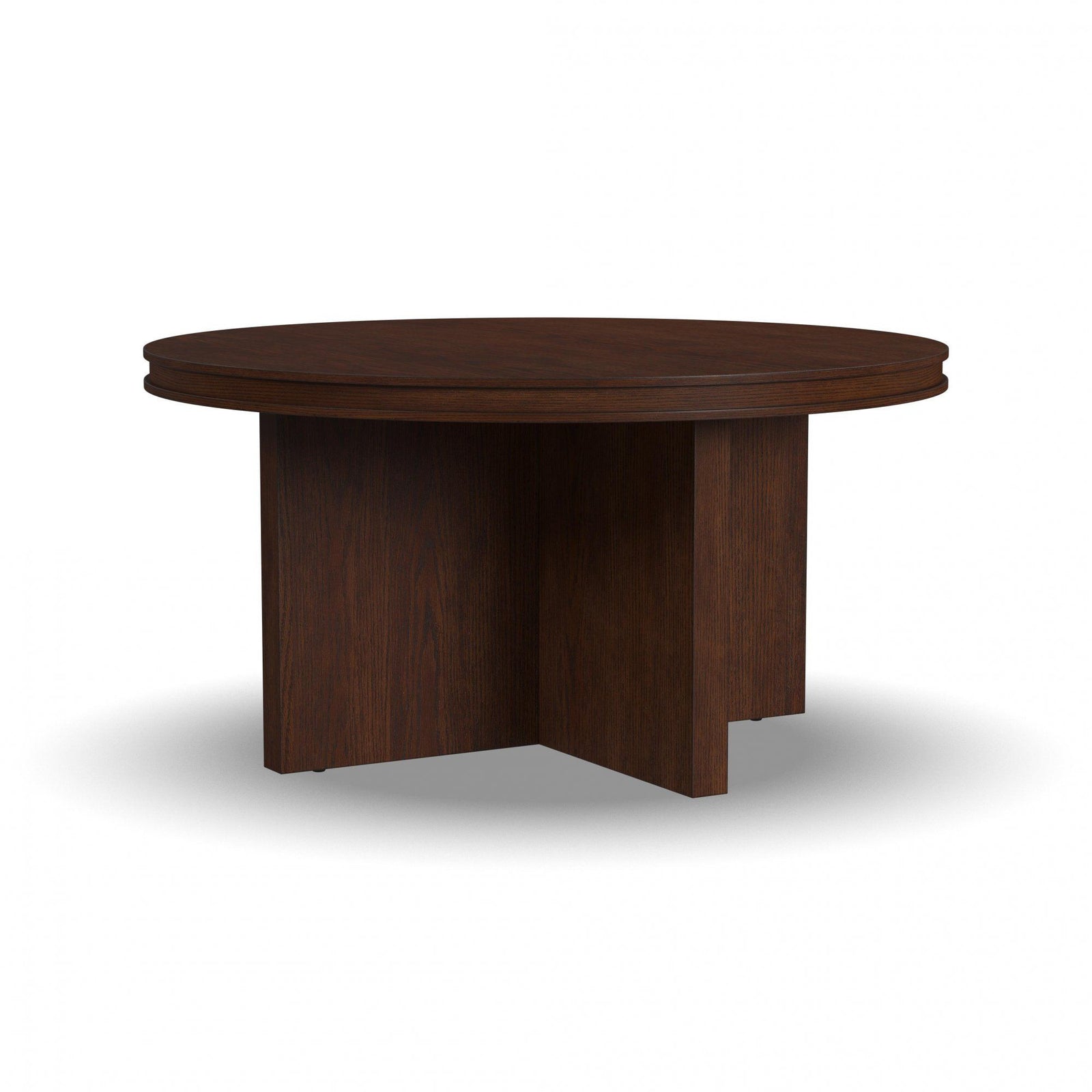 flexsteel-w1026-034-waterfall-round-coffee-table-dark-brown