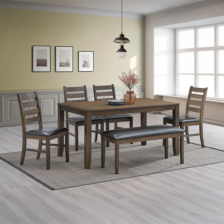 Damica - 59" Dining Table - Walnut