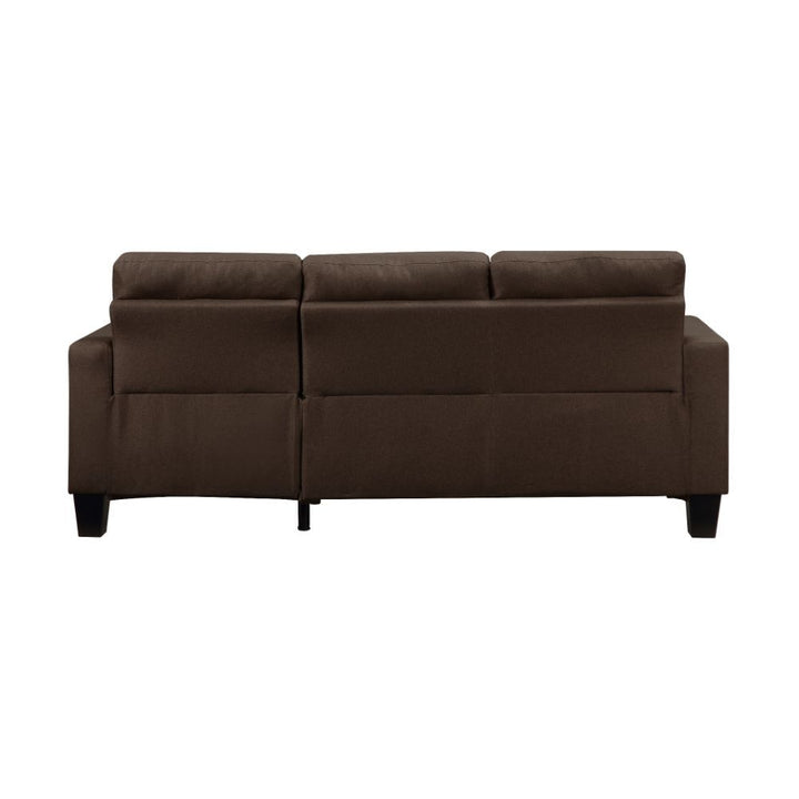 Earsom - Reversible Sofa & Ottoman - Brown Linen