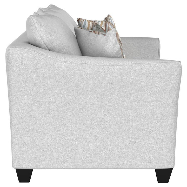 Salizar - 2 Piece Upholstered Flared Arm Sofa Set - Sand