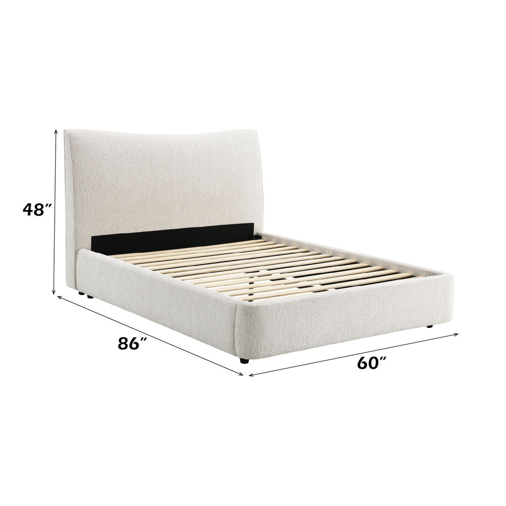 Renee - Full Bed - Aperol Beige Chenille