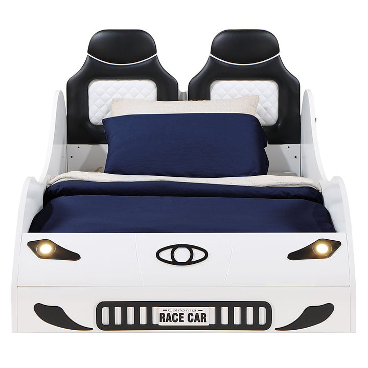 Colen - Twin Car Bed - White