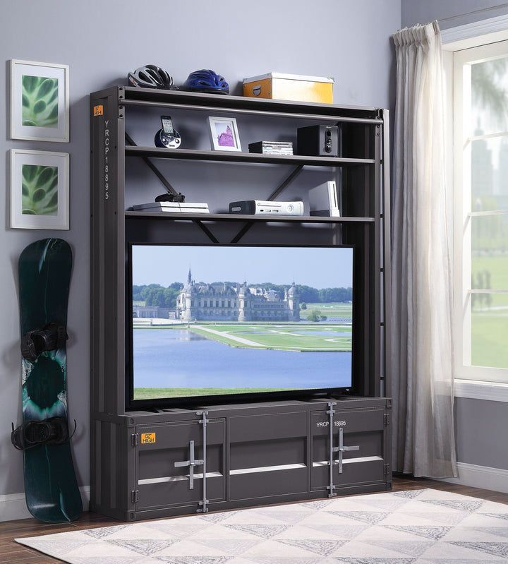 Cargo - Bookcase With Ladder - Gunmetal