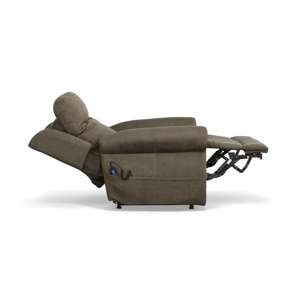 Stewart Power Lift Recliner With Power Headrest & Lumbar Mossy Gray