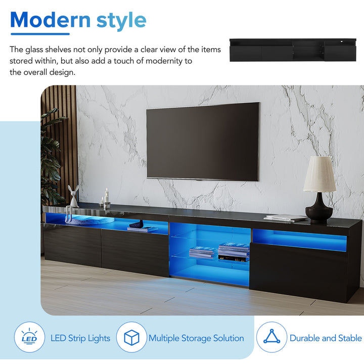 unique-design-tv-stand-with-led-lights-2-glass-shelves-ample-storage-space-media-console-for-tvs-up-to-105-black