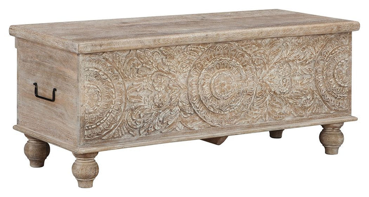 Fossil Ridge - Storage Bench - Beige