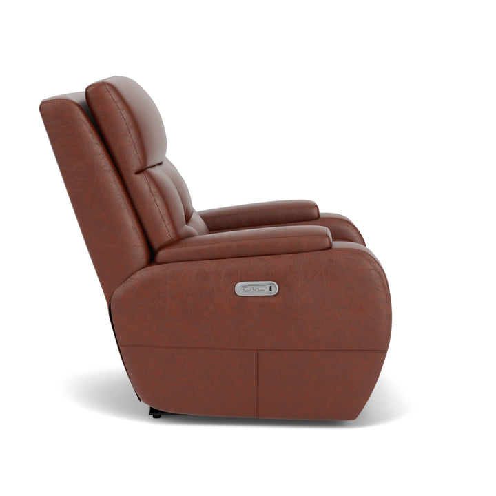flexsteel-b3906-50h-strait-power-recliner-with-power-headrest-dark-brown