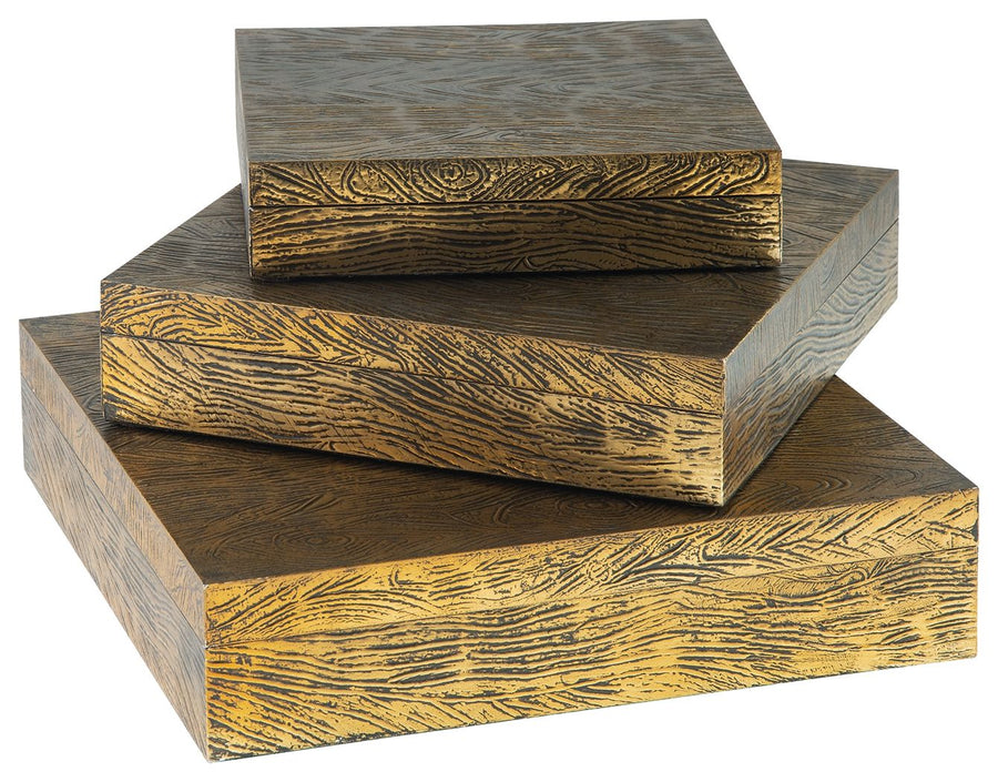 Keldy - Box Set (Set of 3) - Antique Brass Finish