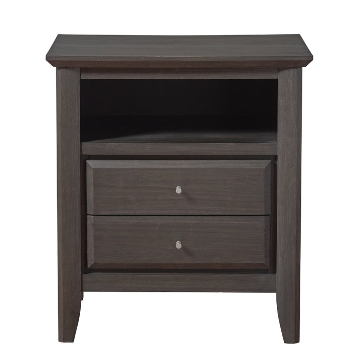Modus Furniture 1X5781 City Ii Two Drawer Nightstand In Basalt Gray
