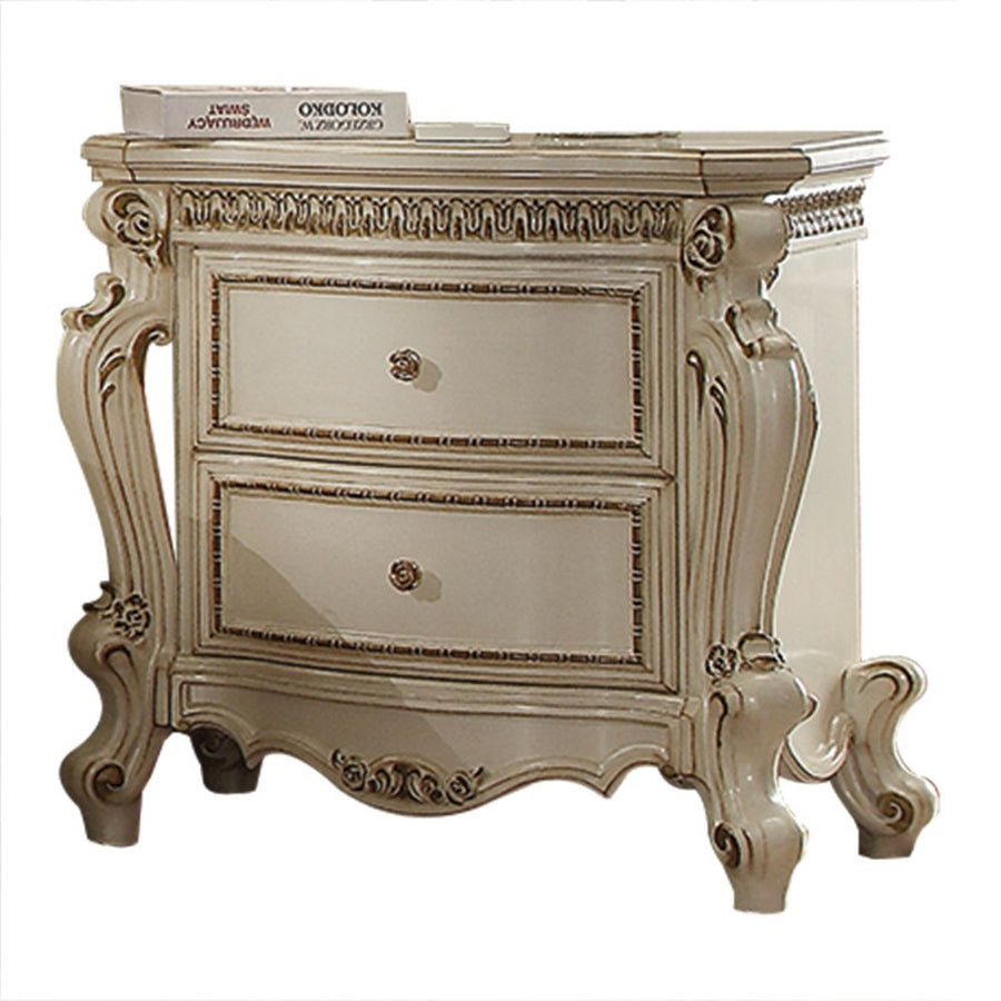 ACME Furniture Picardy Nightstand Antique Pearl