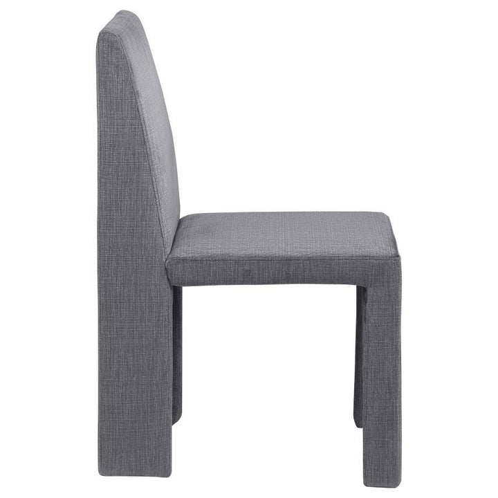 Tordera - Velvet Upholstered Dining Side Chair  - Gray