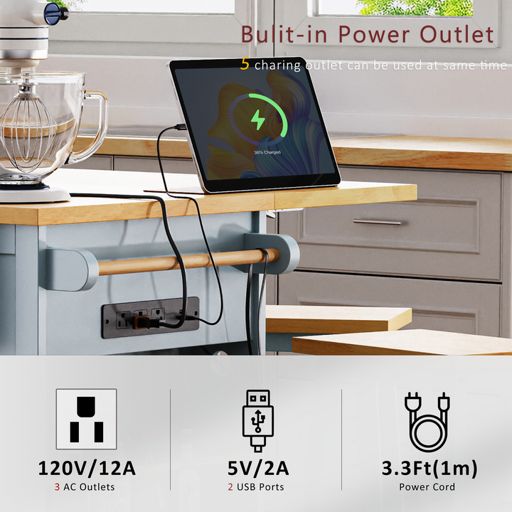 53-inch-blue-kitchen-island-cart-with-drop-leaf-and-power-outlet