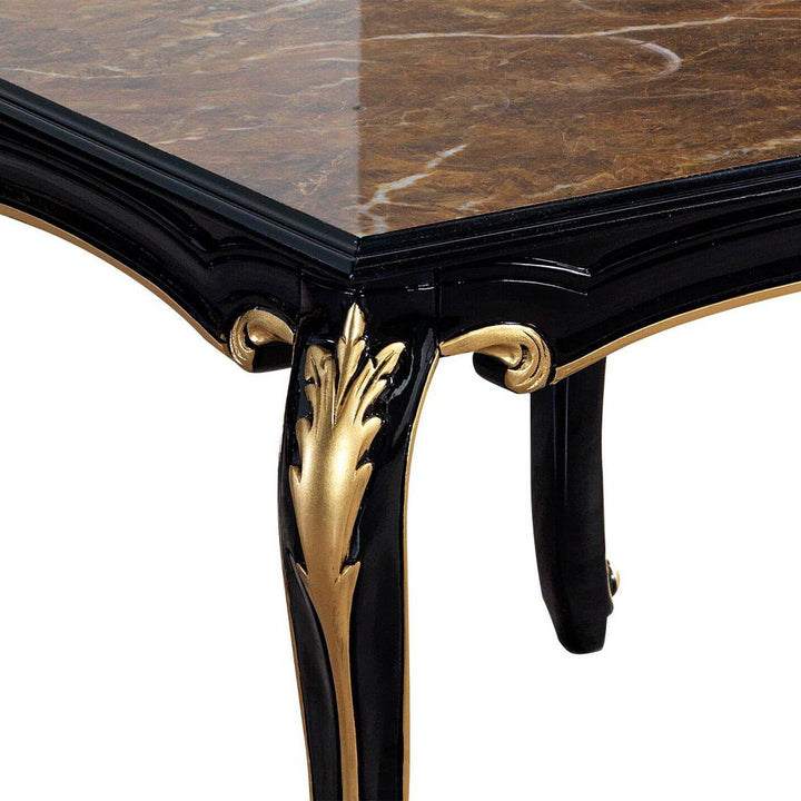 Betria - End Table - Engineered Stone Top, Gold & Black