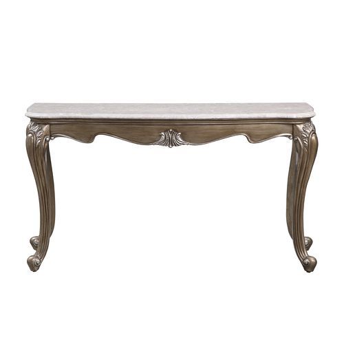 Elozzol - Sofa Table - Marble Top & Antique Bronze