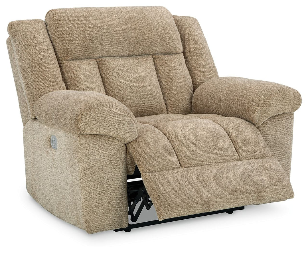 Tip-off - Power Recliner With Adj Headrest - Wheat