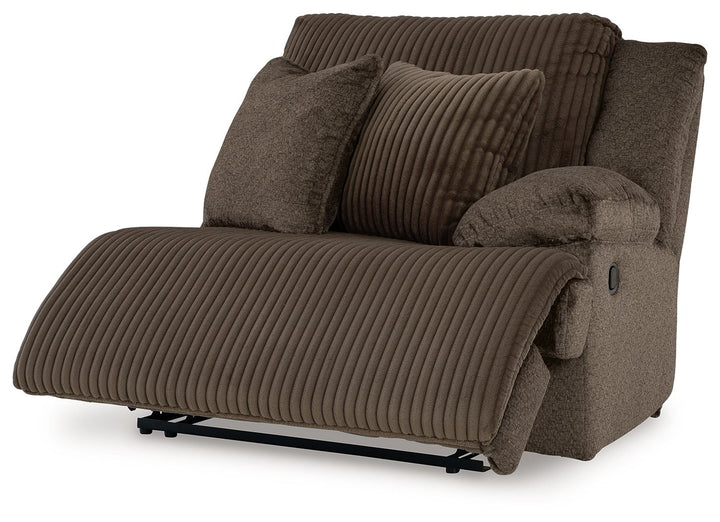 Top Tier - 3-Piece Reclining Sectional With Laf Press Back Chaise - Chocolate by Ashley Furniture product image