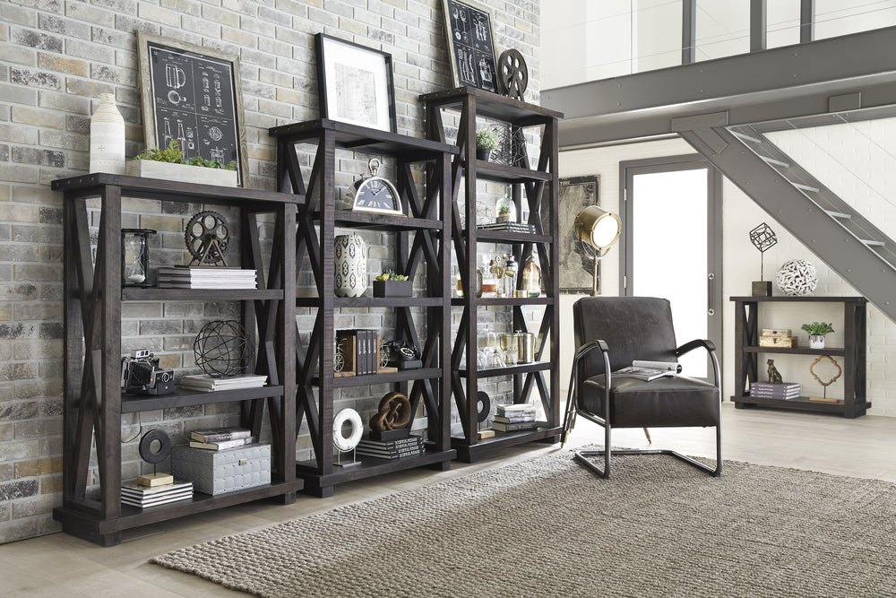 Modus Furniture 7YC91939 Yosemite Solid Wood Bookcase in Cafe