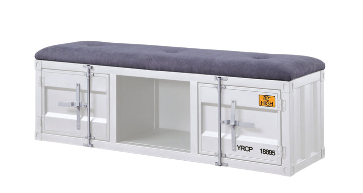 Cargo - Bench With Storage - Gray / White
