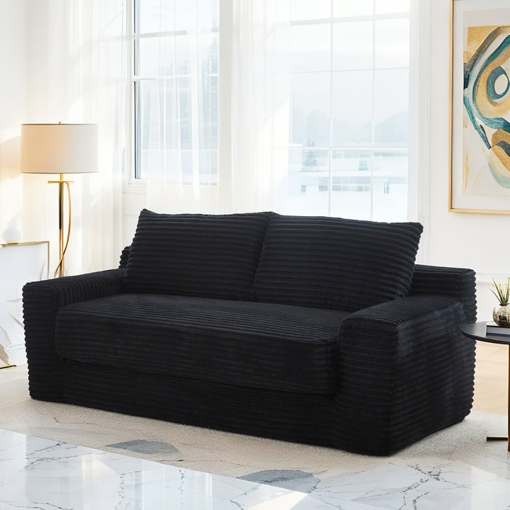 convertible-sofa-sleeper-with-memory-foam-steel-frame-corduroy-fabric