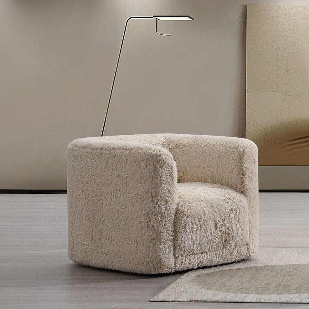 ACME Furniture Upendo Chair With Swivel Beige Linen