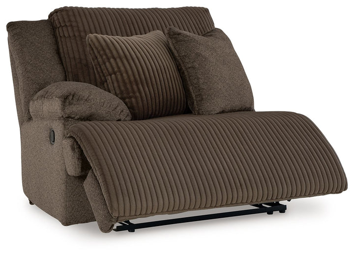 Top Tier - 3-Piece Reclining Sectional With Raf Press Back Chaise - Chocolate by Ashley Furniture product image