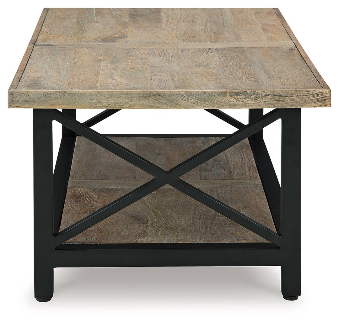 Bristenfort - Rectangular Cocktail Table - Brown / Black