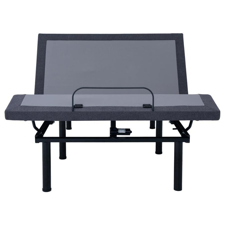 Negan - Full Adjustable Bed Base - Gray And Black