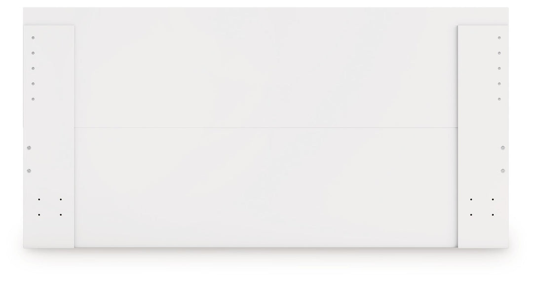 Onita - King Panel Platform Bed With 2 Side Storage - White by Ashley Furniture product image