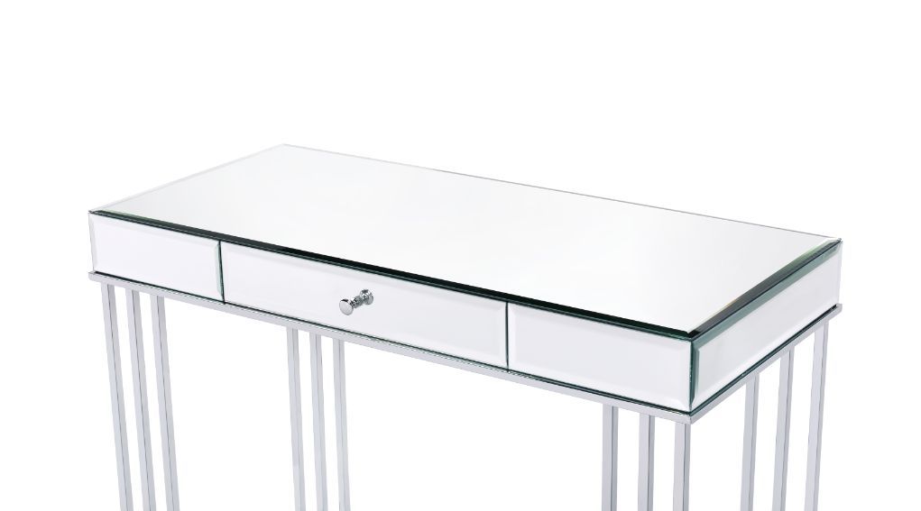 Critter - Writing Desk - Mirrored And Chrome