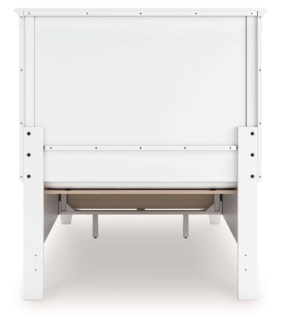 Fortman - Twin Panel Storage Bed - White by Ashley Furniture product image