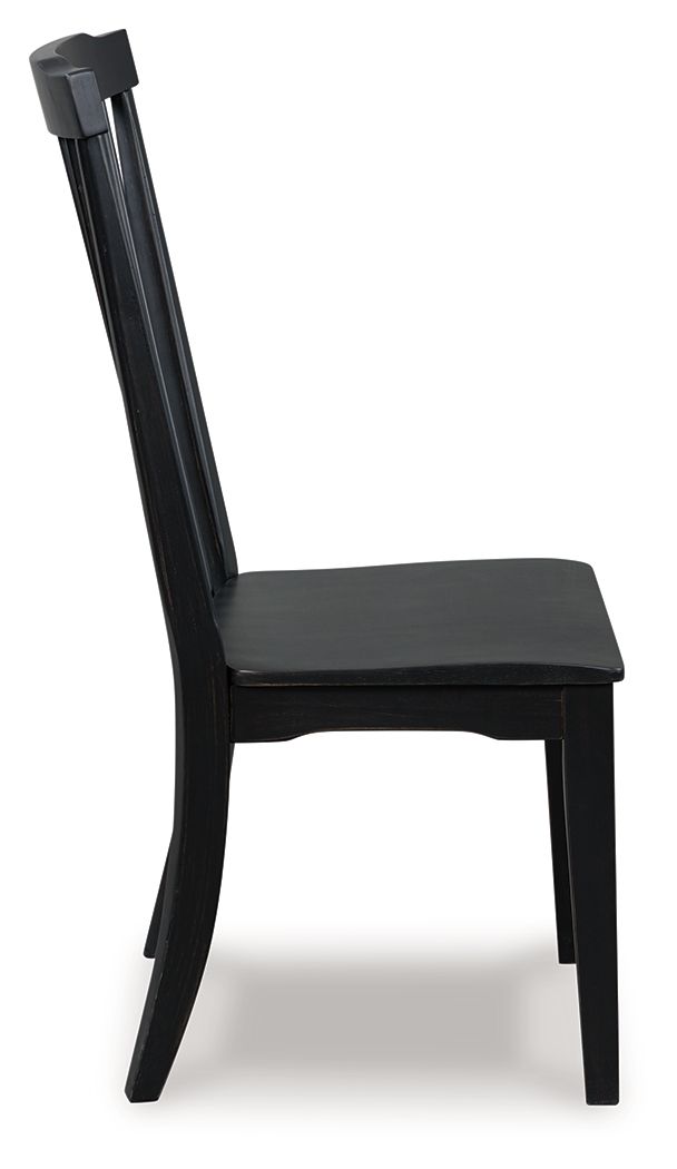 Greddinton - Dining Room Side Chair (Set of 2) - Black by Ashley Furniture product image