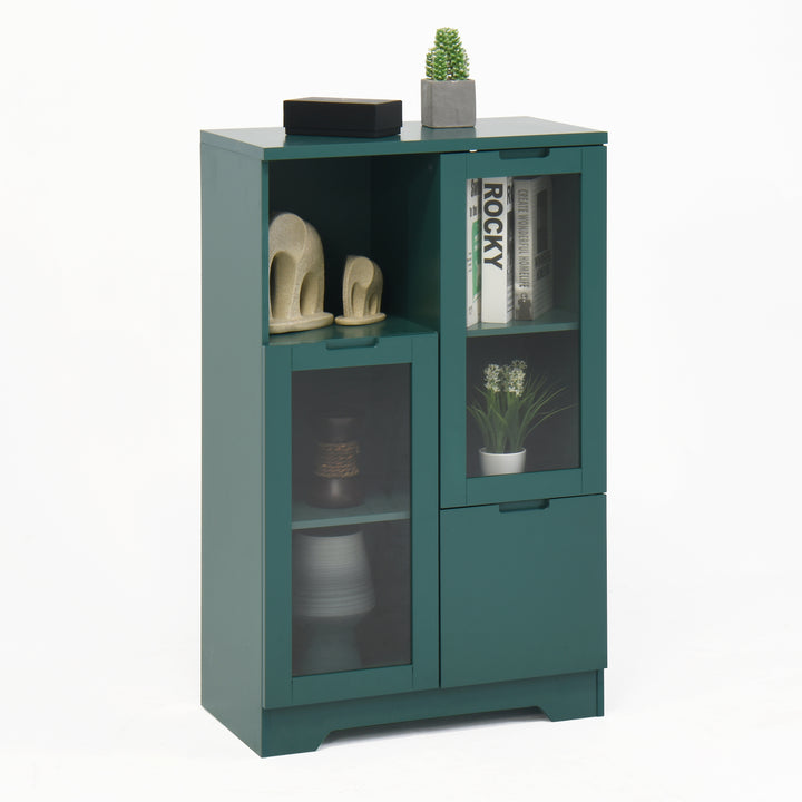 modern-cabinet-with-glass-doors-and-drawer